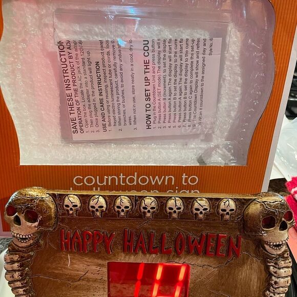 Target Electronic HALLOWEEN 2009 Count Down To Halloween Skull Sign RARE HTF - Picture 10 of 15